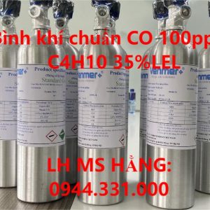 Bình khí chuẩn CO 100ppm C4H10 35%LEL