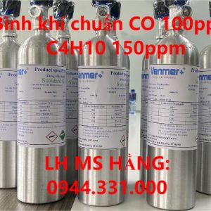 Bình khí chuẩn CO 100ppm C4H10 150ppm