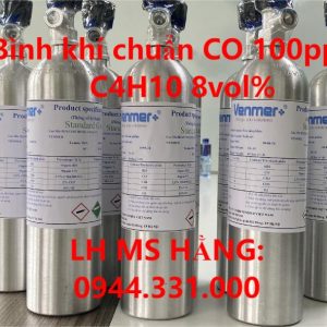 Bình khí chuẩn CO 100ppm C4H10 8vol%