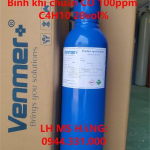 Bình khí chuẩn CO 100ppm C4H10 20vol%