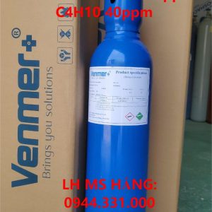 Bình khí chuẩn CO 100ppm C4H10 40ppm