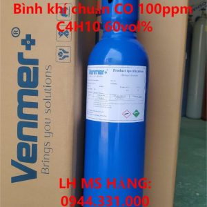 Bình khí chuẩn CO 100ppm C4H10 60vol%