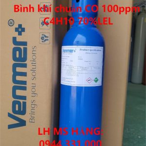 Bình khí chuẩn CO 100ppm C4H10 70%LEL