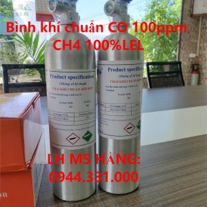 Bình khí chuẩn CO 100ppm CH4 100%LEL