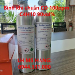 Bình khí chuẩn CO 100ppm C4H10 90vol%