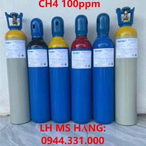 Bình khí chuẩn CO 100ppm CH4 100ppm