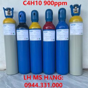 Bình khí chuẩn CO 100ppm C4H10 900ppm