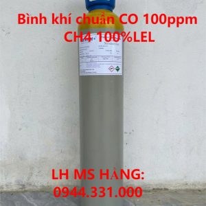 Bình khí chuẩn CO 100ppm CH4 100%LEL