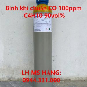 Bình khí chuẩn CO 100ppm C4H10 90vol%