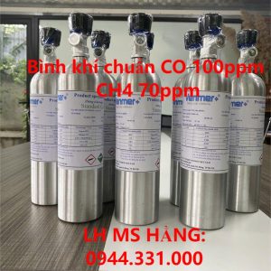 Bình khí chuẩn CO 100ppm CH4 70ppm