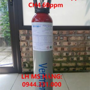 Bình khí chuẩn CO 100ppm CH4 60ppm