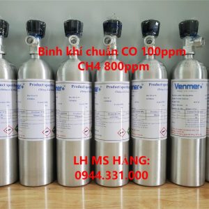 Bình khí chuẩn CO 100ppm CH4 800ppm