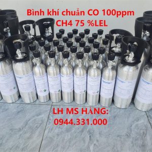 Bình khí chuẩn CO 100ppm CH4 75 %LEL