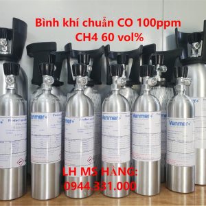 Bình khí chuẩn CO 100ppm CH4 60 vol%