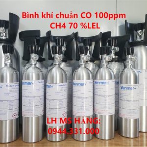 Bình khí chuẩn CO 100ppm CH4 70 %LEL