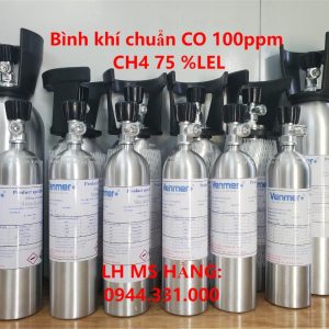 Bình khí chuẩn CO 100ppm CH4 75 %LEL