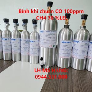 Bình khí chuẩn CO 100ppm CH4 70 %LEL